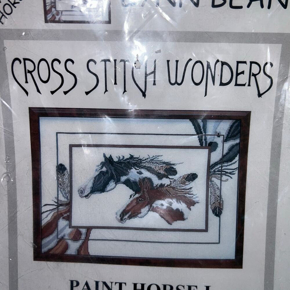 Lynn Bean Paint Horse I Counted Cross Stitch pattern kit Cross Stitch Wonders - Picture 2 of 3